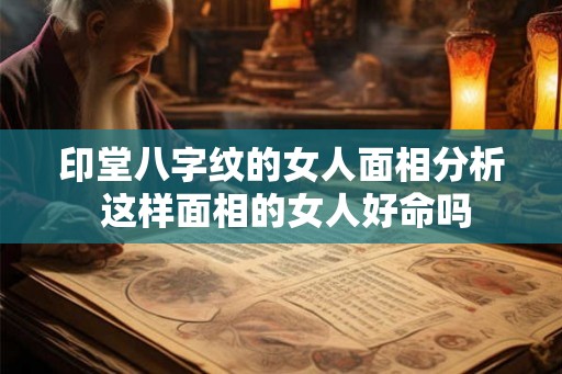 印堂八字纹的女人面相分析 这样面相的女人好命吗