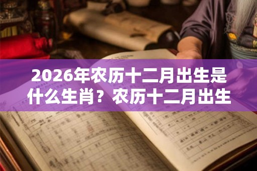 2026年农历十二月出生是什么生肖?农历十二月出生好吗? 2026年农历十二月出生是什么生肖?农历十二月出生好吗?