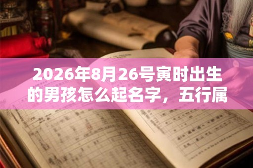 2026年8月26号寅时出生的男孩怎么起名字，五行属什么