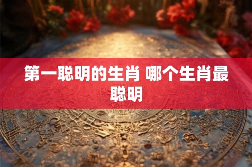 第一聪明的生肖 哪个生肖最聪明