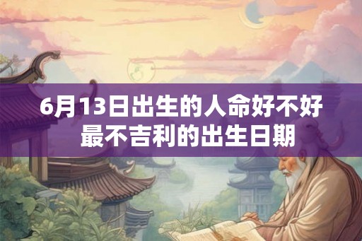 6月13日出生的人命好不好 最不吉利的出生日期 6月13日出生的人命好不好 最不吉利的出生日期