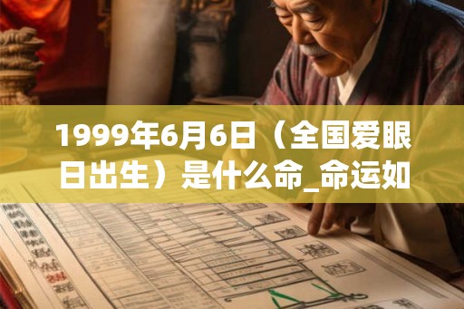 1999年6月6日(全国爱眼日出生)是什么命_命运如何 1999年6月6日(全国爱眼日出生)是什么命_命运如何