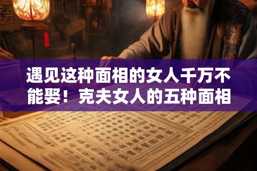 遇见这种面相的女人千万不能娶!克夫女人的五种面相! 遇见这种面相的女人千万不能娶!克夫女人的五种面相!