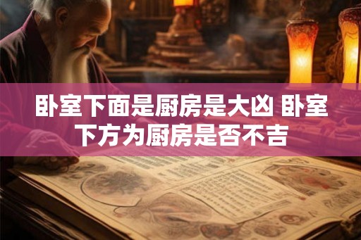 卧室下面是厨房是大凶 卧室下方为厨房是否不吉