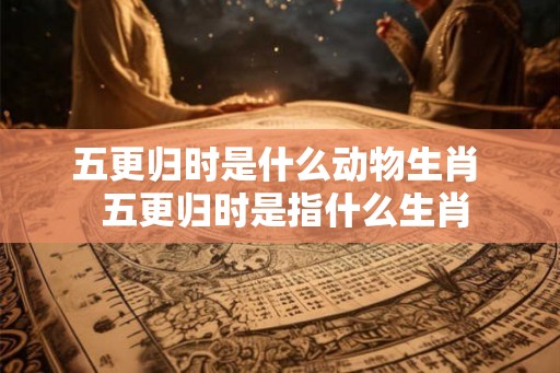 五更归时是什么动物生肖  五更归时是指什么生肖