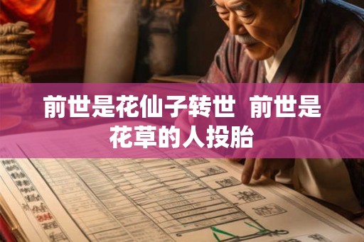 前世是花仙子转世  前世是花草的人投胎