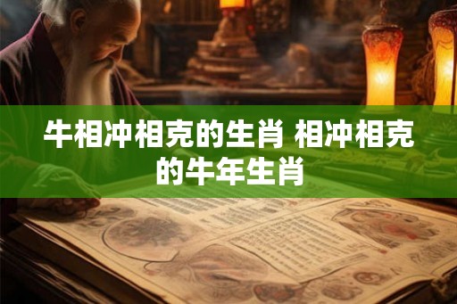 牛相冲相克的生肖 相冲相克的牛年生肖