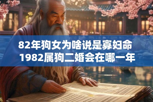 82年狗女为啥说是寡妇命 1982属狗二婚会在哪一年