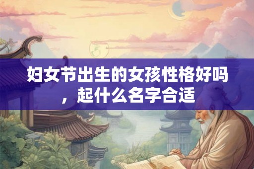 妇女节出生的女孩性格好吗，起什么名字合适