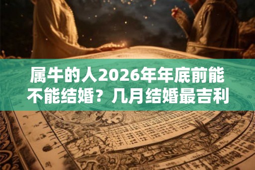 属牛的人2026年年底前能不能结婚？几月结婚最吉利？
