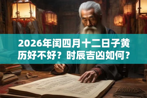 2026年闰四月十二日子黄历好不好？时辰吉凶如何？