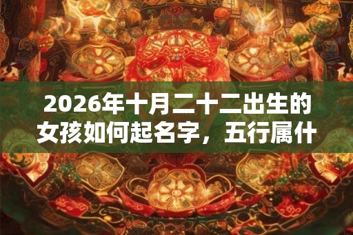 2026年十月二十二出生的女孩如何起名字，五行属什么