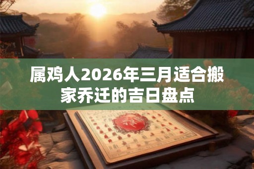属鸡人2026年三月适合搬家乔迁的吉日盘点 属鸡人2026年三月适合搬家乔迁的吉日盘点