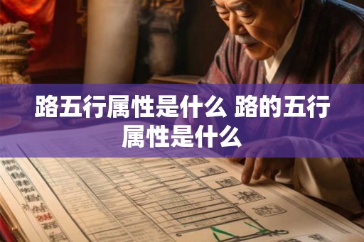 路五行属性是什么 路的五行属性是什么