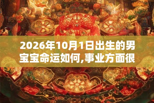 2026年10月1日出生的男宝宝命运如何,事业方面很突出