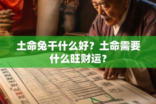 土命兔干什么好？土命需要什么旺财运？