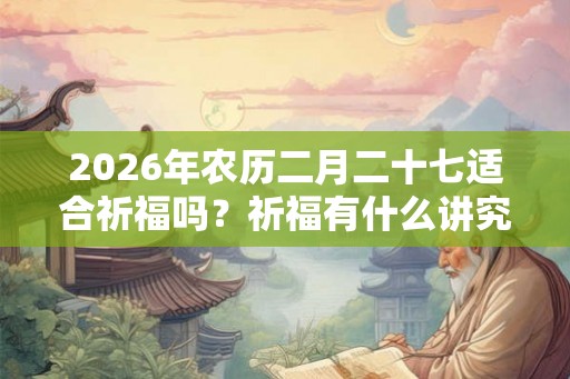 2026年农历二月二十七适合祈福吗？祈福有什么讲究吗？