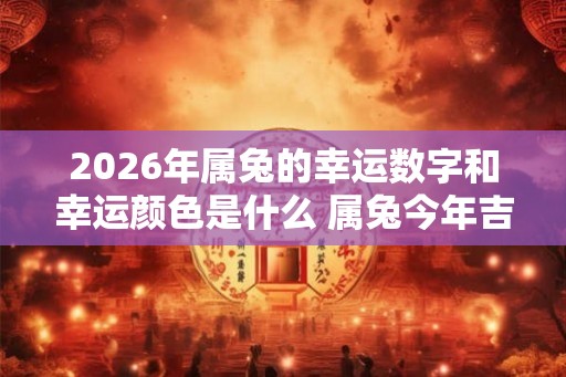 2026年属兔的幸运数字和幸运颜色是什么 属兔今年吉利色查询