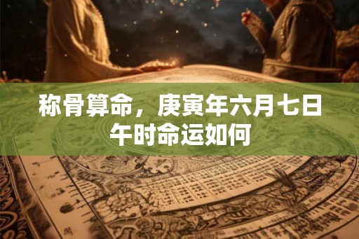 称骨算命，庚寅年六月七日午时命运如何