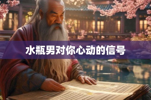 水瓶男对你心动的信号