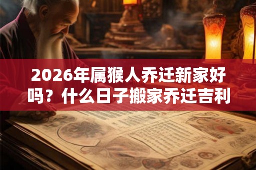 2026年属猴人乔迁新家好吗?什么日子搬家乔迁吉利 2026年属猴人乔迁新家好吗?什么日子搬家乔迁吉利