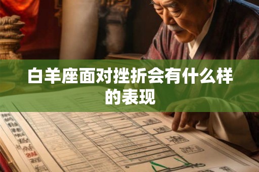 白羊座面对挫折会有什么样的表现