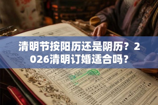 清明节按阳历还是阴历?2026清明订婚适合吗? 清明节按阳历还是阴历?2026清明订婚适合吗?