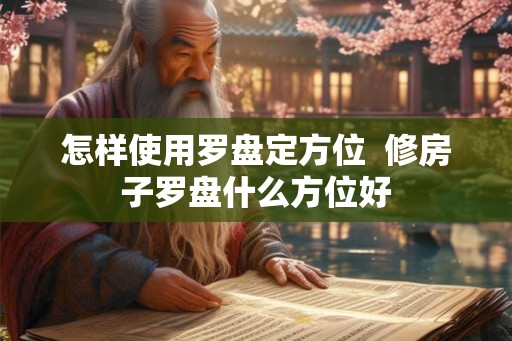 怎样使用罗盘定方位  修房子罗盘什么方位好