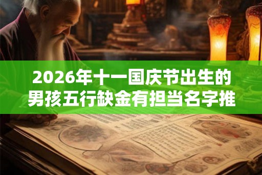 2026年十一国庆节出生的男孩五行缺金有担当名字推荐