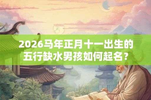 2026马年正月十一出生的五行缺水男孩如何起名？