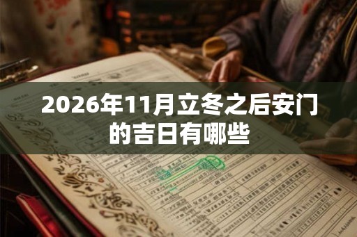 2026年11月立冬之后安门的吉日有哪些