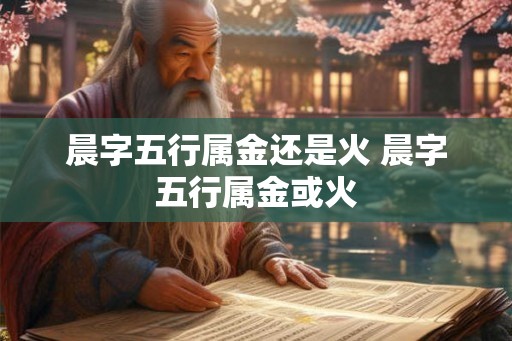 晨字五行属金还是火 晨字五行属金或火
