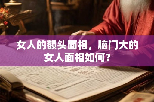 女人的额头面相，脑门大的女人面相如何？