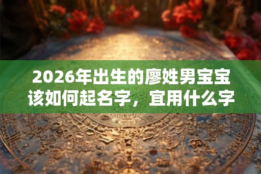 2026年出生的廖姓男宝宝该如何起名字，宜用什么字。