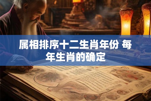 属相排序十二生肖年份 每年生肖的确定 属相排序十二生肖年份 每年生肖的确定