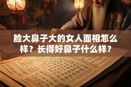脸大鼻子大的女人面相怎么样？长得好鼻子什么样？