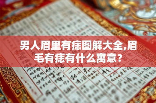男人眉里有痣图解大全,眉毛有痣有什么寓意? 男人眉里有痣图解大全,眉毛有痣有什么寓意?
