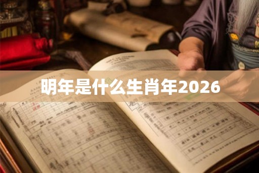 明年是什么生肖年2026