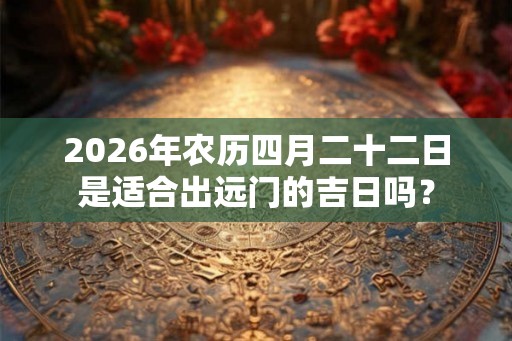2026年农历四月二十二日是适合出远门的吉日吗? 2026年农历四月二十二日是适合出远门的吉日吗?
