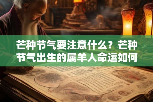 芒种节气要注意什么？芒种节气出生的属羊人命运如何？