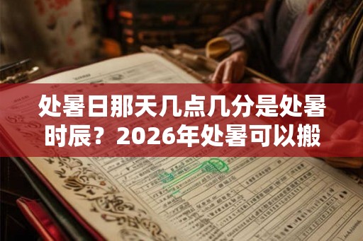 处暑日那天几点几分是处暑时辰？2026年处暑可以搬家吗？