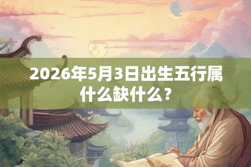 2026年5月3日出生五行属什么缺什么？