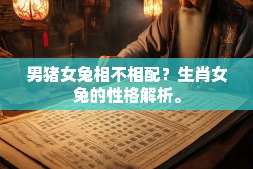 男猪女兔相不相配？生肖女兔的性格解析。
