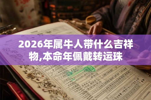 2026年属牛人带什么吉祥物,本命年佩戴转运珠