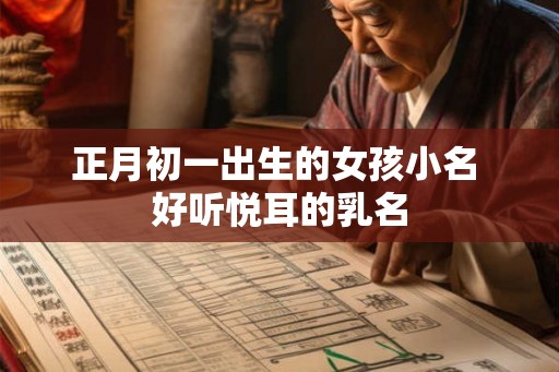 正月初一出生的女孩小名 好听悦耳的乳名