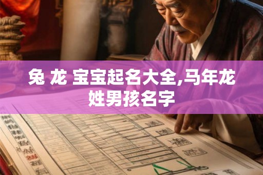 兔 龙 宝宝起名大全,马年龙姓男孩名字 兔 龙 宝宝起名大全,马年龙姓男孩名字