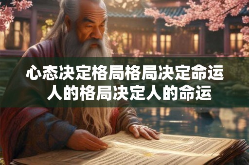 心态决定格局格局决定命运 人的格局决定人的命运 心态决定格局格局决定命运 人的格局决定人的命运