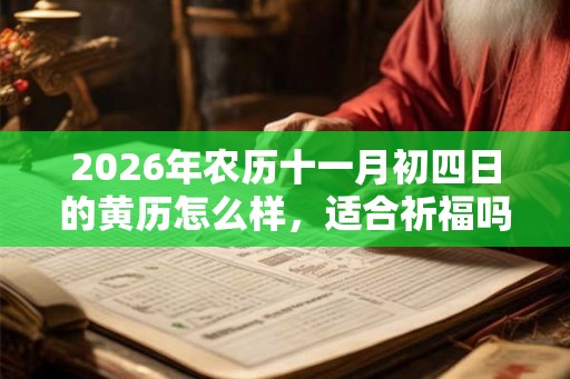 2026年农历十一月初四日的黄历怎么样,适合祈福吗? 2026年农历十一月初四日的黄历怎么样,适合祈福吗?