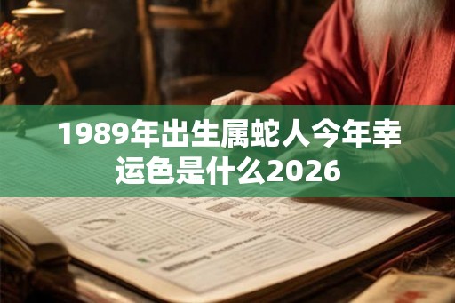 1989年出生属蛇人今年幸运色是什么2026