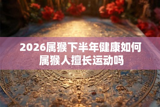 2026属猴下半年健康如何 属猴人擅长运动吗